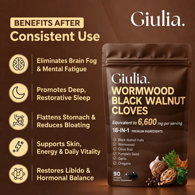 Flush Out Hidden Parasites & Larva in Just 14 Days with Wormwood Black Walnut Cloves