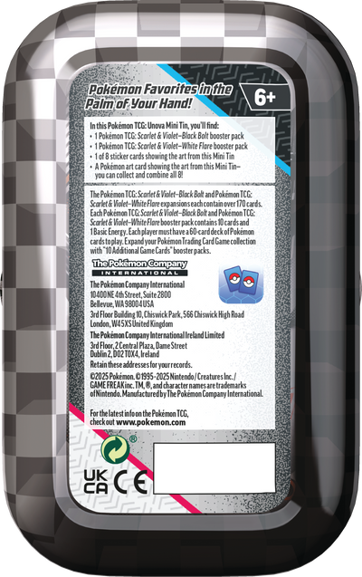 Scarlet & Violet – Black Bolt & White Flare Mini Tin