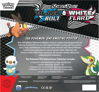 Scarlet & Violet – Black Bolt & White Flare Poster Collection