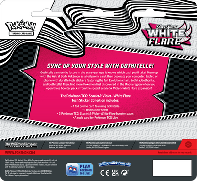 Scarlet & Violet – White Flare Tech Sticker Coll Gothitelle