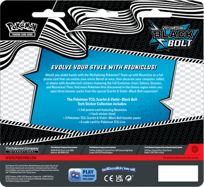 Scarlet & Violet – Black Bolt Tech Sticker Coll Reuniclus