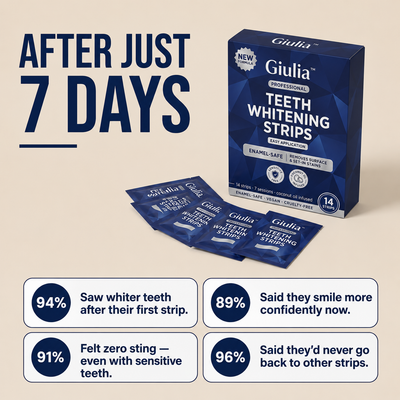 Giulia Whitening Strips - Instant Whitening - 14 Strips