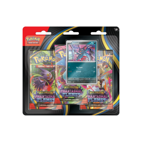 Mega Evolution Phantasmal Flames - 3 Pack Blister (Sneasel/Weavile)